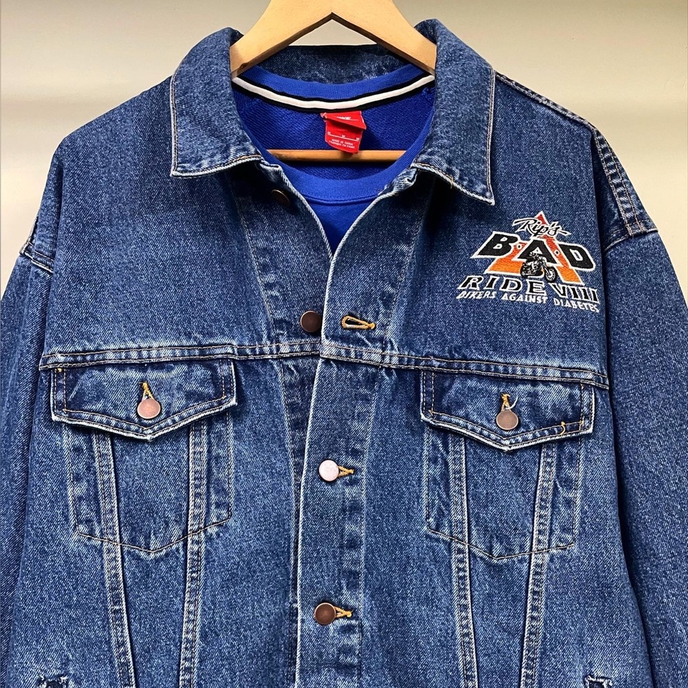 RIP’S BAD RIDE VIII BLUE DENIM JACKET FOR MEN’S & WOMEN’S - Picture 4 of 6